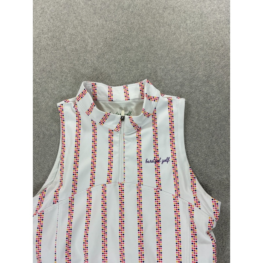 Barstool Sports Sleeveless Golf Shirt (Women's XL) White - Picture 2 of 10